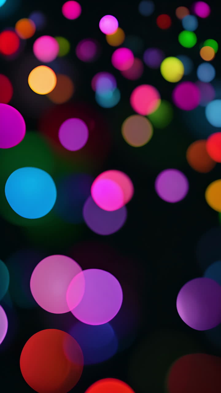 abstractas luces bokeh coloridas que crean un fondo vibrante y festivo