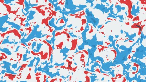 animación abstracta de formas grungy rojas y azules que se mueven sobre un fondo blanco. fondo animado de bucle, papel tapiz.