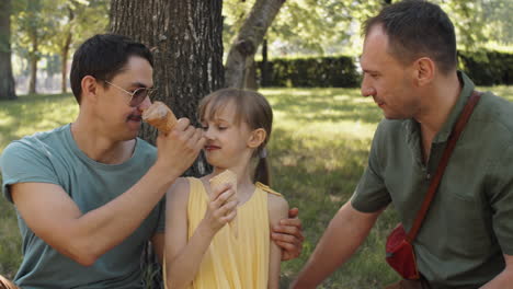 Eating-Ice-Cream-In-Park