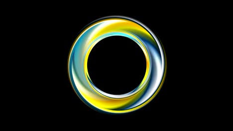 colorful smooth circle ring abstract corporate video animation