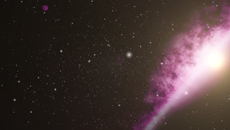 nubes nebulosas que brillan intensamente en el universo