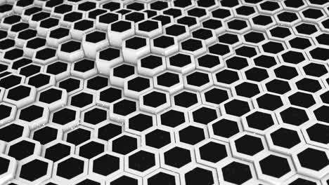 abstract hexagon animation multicolor pattern 4k smooth concept