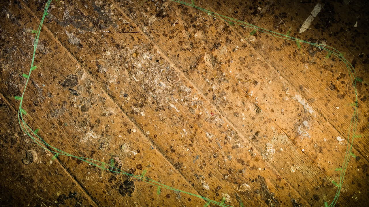 animación de luces de hadas parpadeantes con espacio de copia en fondo de madera