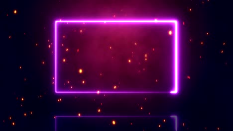 animation glowing neon line squares background . seamless loop