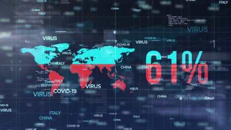mapa del mundo contra el procesamiento de datos