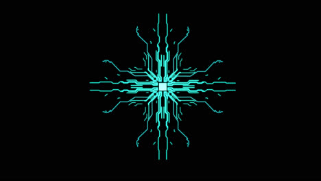 abstract circuit technology design