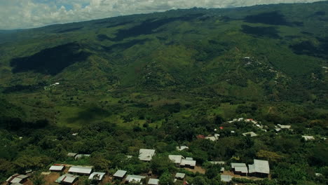 aereals from various mayan new houses in chiapas mexico shot in 4k