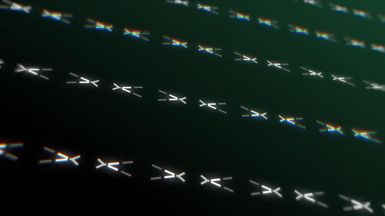 검은색 배경에서 움직이는 반복 가능한 모양의 애니메이션