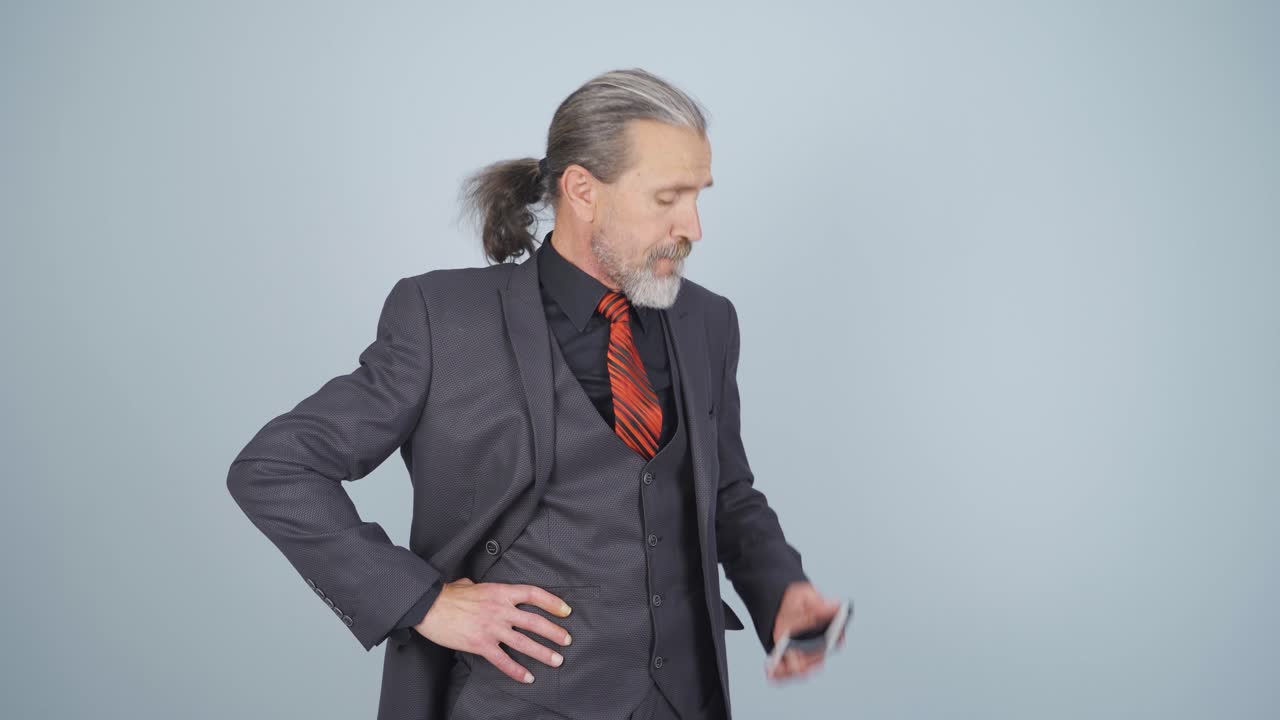 시간의 압박을 받는 사업가입니다.