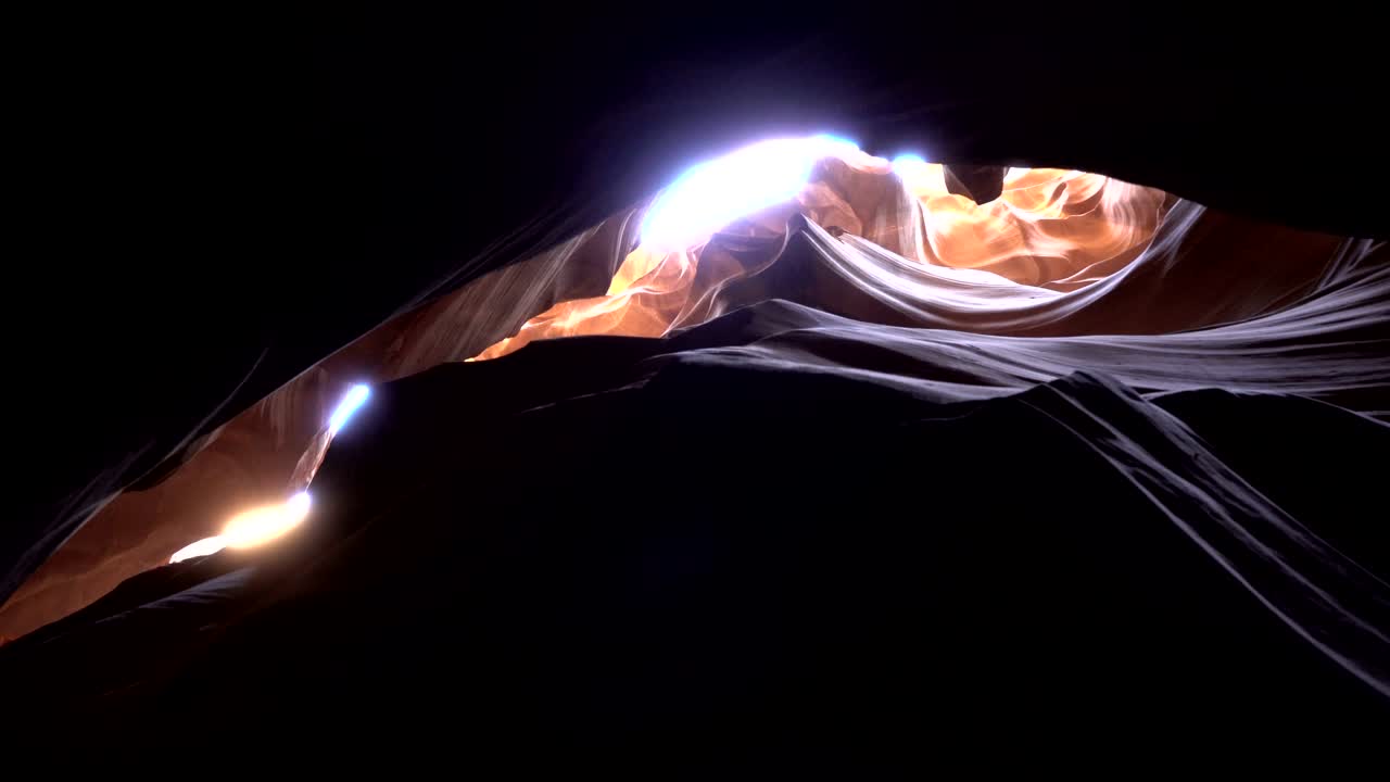 Stabilized shot .The Antelope Canyon.