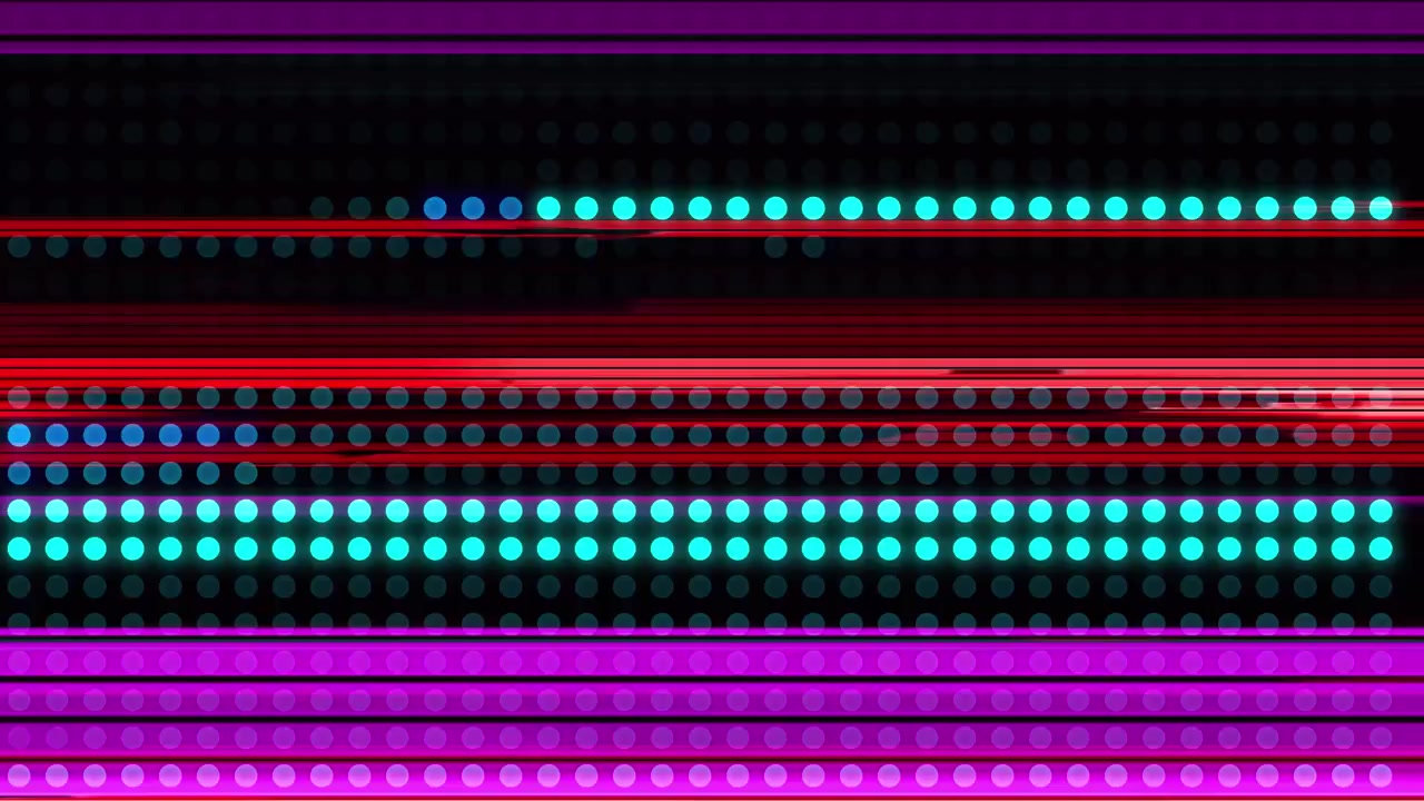 Digitální glitch efekt s barevnými horizontálními linkami a statickým šumem