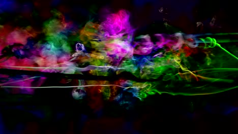 turbulencia de los elementos de humo de los fluidos abstractos