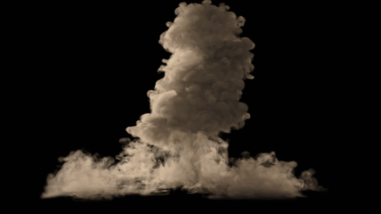 갈색 연기 폭발