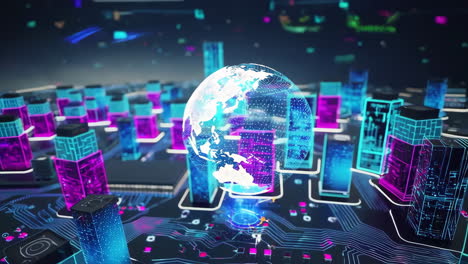 global digital cityscape