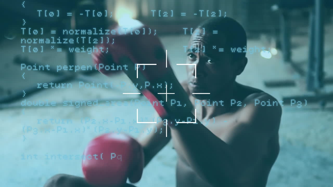 alcance sobre el procesamiento de datos contra el entrenamiento de boxeadores masculinos