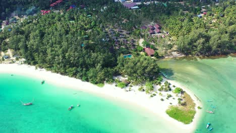 aerial panorama of the thailand coast