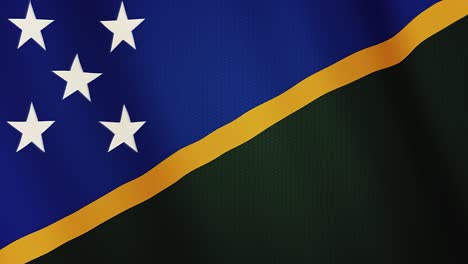 animación de la bandera de las islas salomón. pantalla completa. símbolo del país