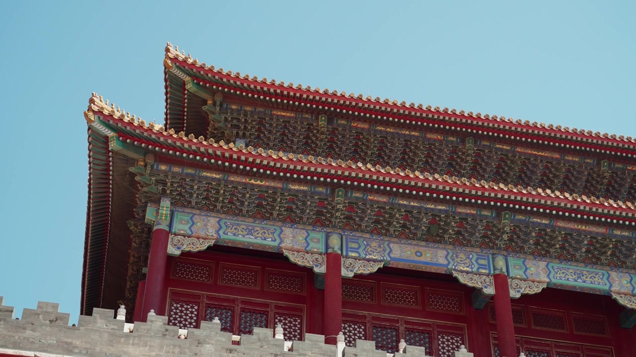 Traditional Chinese Architecture of the Forbidden City in Beijing