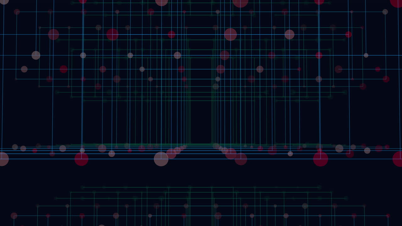 검은 공간의 선 패턴으로 연결된 점