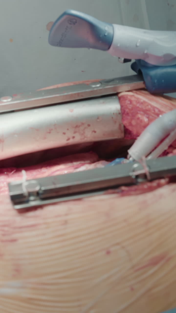 가에 심장 안정 장치: 외과 의사는 바이파스 수술을 할 때 심장을 가만히 유지하기 위해 장비를 사용합니다.