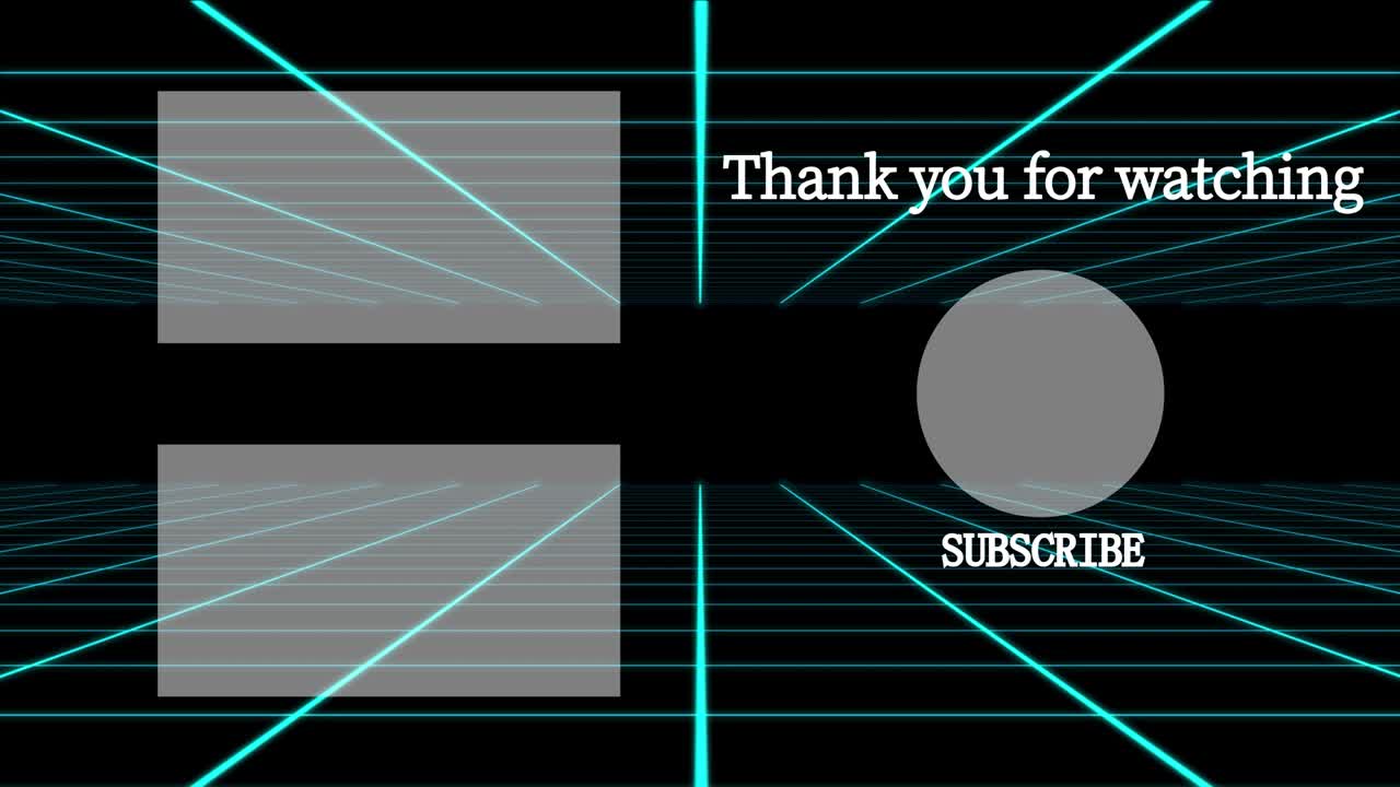 그리드 이동 엔드 카드 엔딩 스크린 모션 그래픽