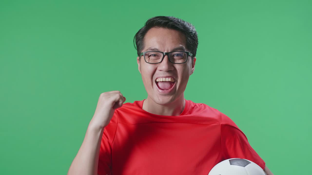 흥분한 축구 팬