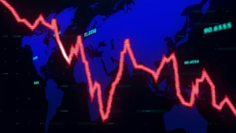 Animación-Del-Procesamiento-De-Datos-Sobre-El-Mapa-Mundial