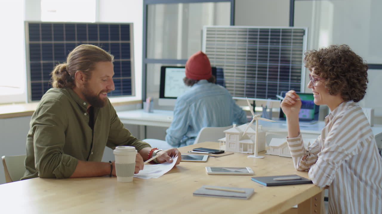 HR Manager of Renewable Energy Company Interviewing Job Candidate