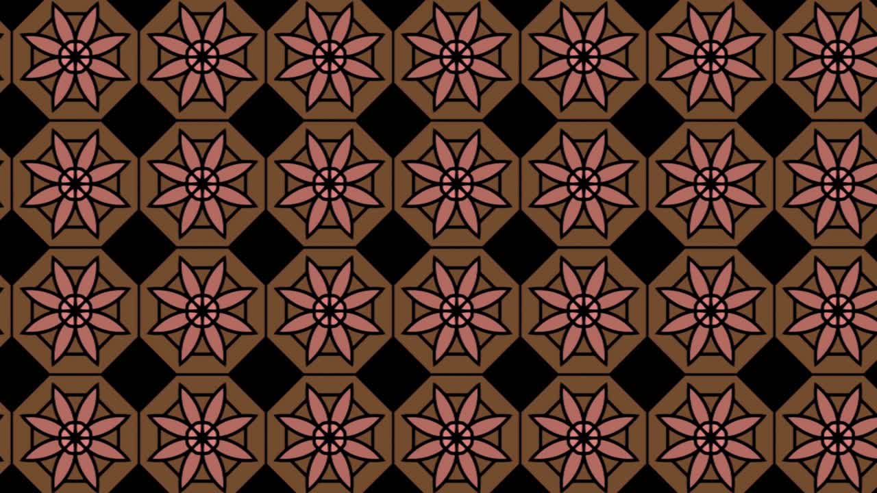 textura de animación de fondo abstracto en estilo ornamental geométrico