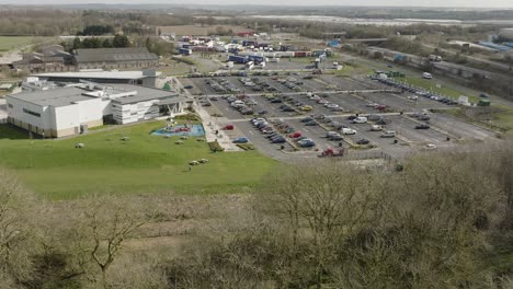estación de servicio de rugby autopista m6 vista aérea de reino unido