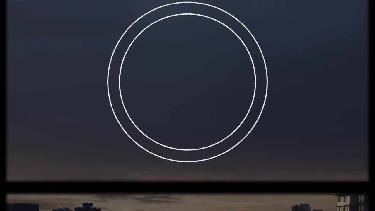 animación de pantalla en movimiento sobre el paisaje marino