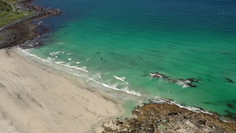 beach lofoten islands is an archipelago in the county of nordland, norway.