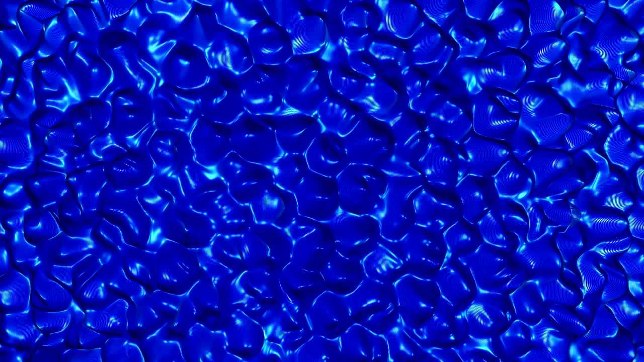 파란색으로 추상적인 움직이는 표면