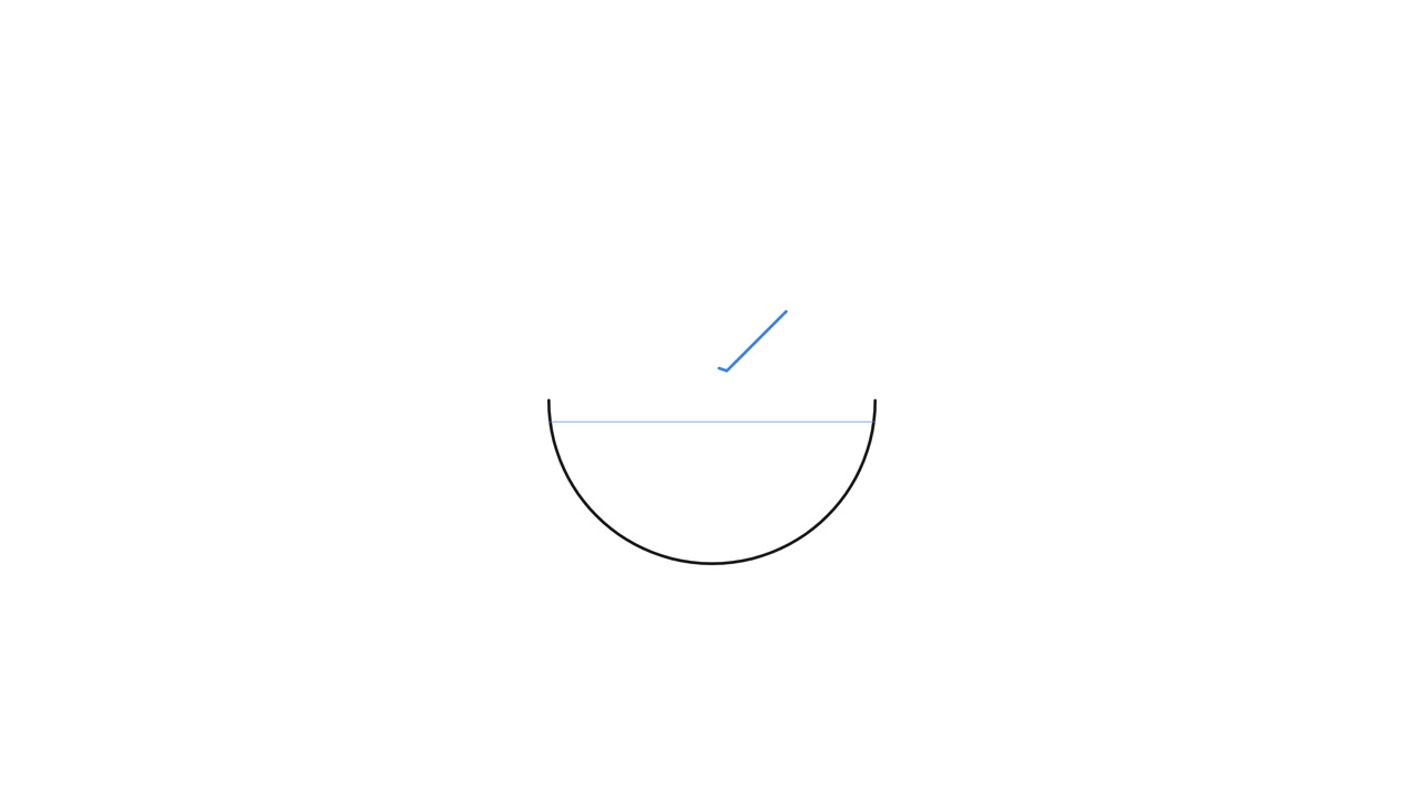 Minimalist Animated Line Drawing of a Smiling Face