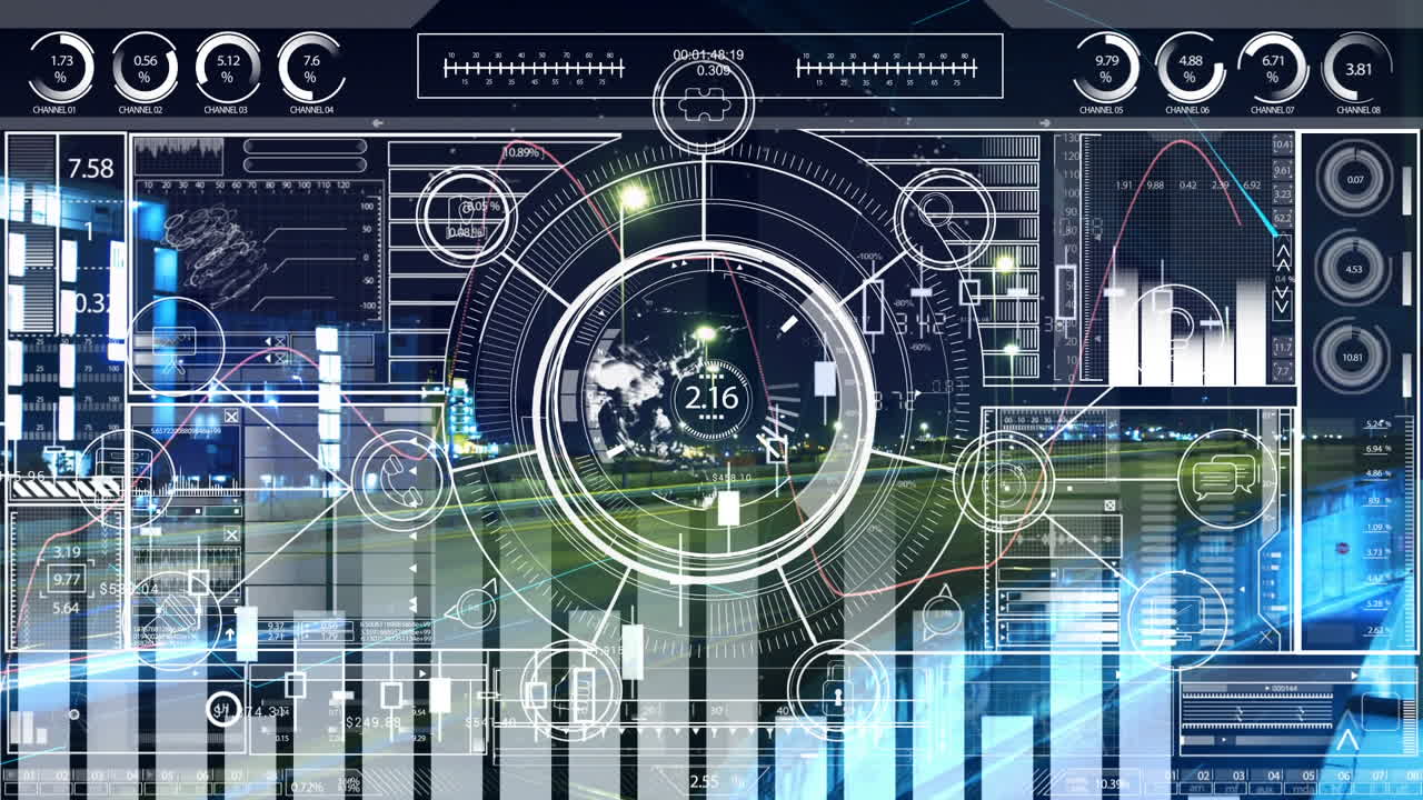 el lapso de tiempo de los coches en la autopista