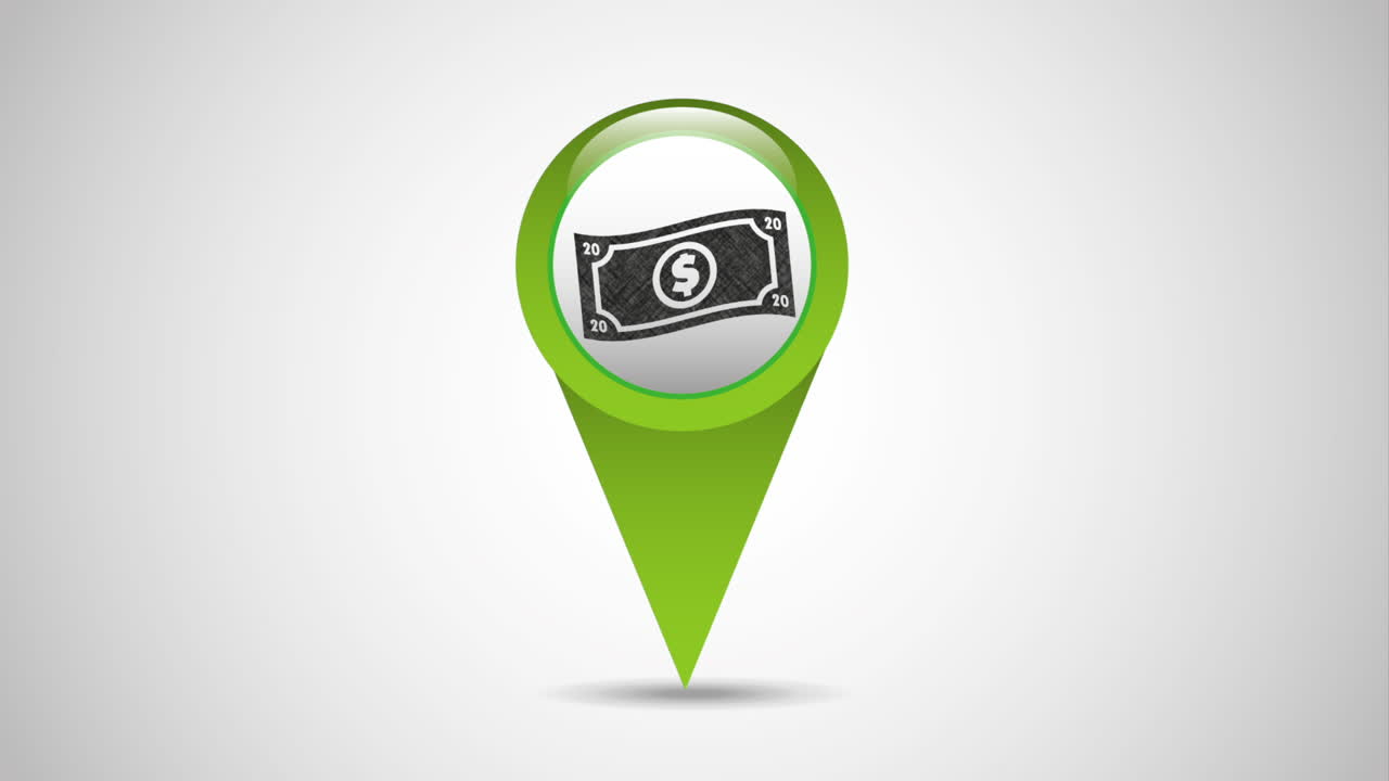 finances and economy pin pointer location
