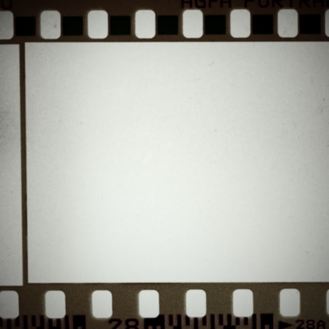 marco de película en blanco