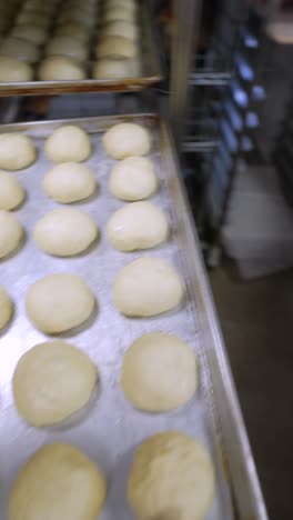 preparing dough for baked goods