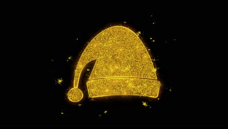 glittering christmas hat