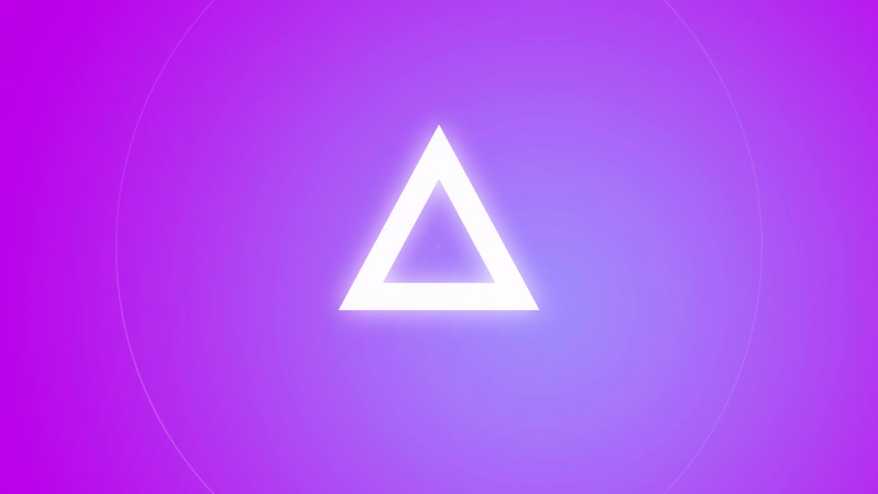 Animation of moving white shapes on purple background