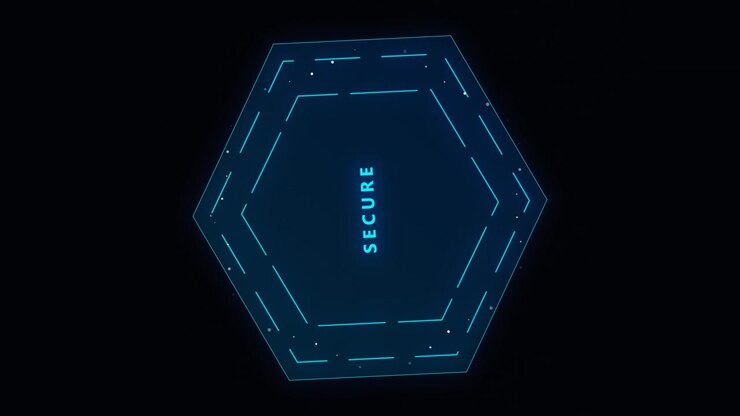 Rotating Hexagonal Digital Security Interface