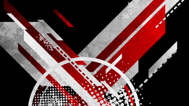 Abstract geometric tech video animation