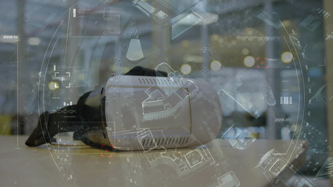 vr 헤드 ⁇ 을 통해 데이터 처리의 애니메이션