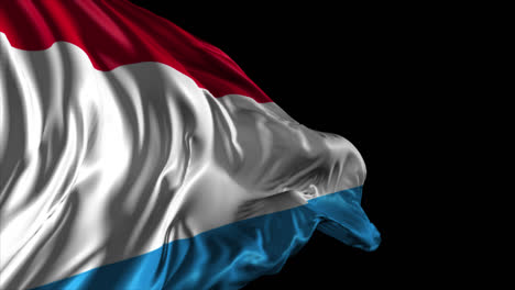 waving flag of luxembourg