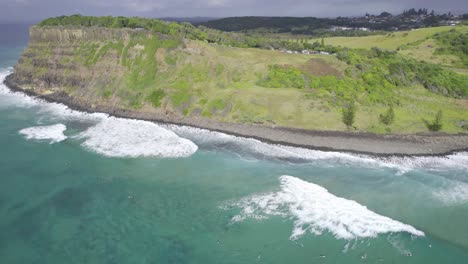 Lennox-Heads---Northern-Rivers-Region---NSW---Australia---Panning-Aerial-Shot