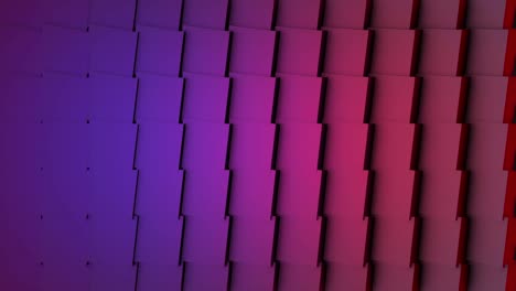 colorful cubes seamless loop. abstract cubes background random motion, 3d loopable animation. violet and pink