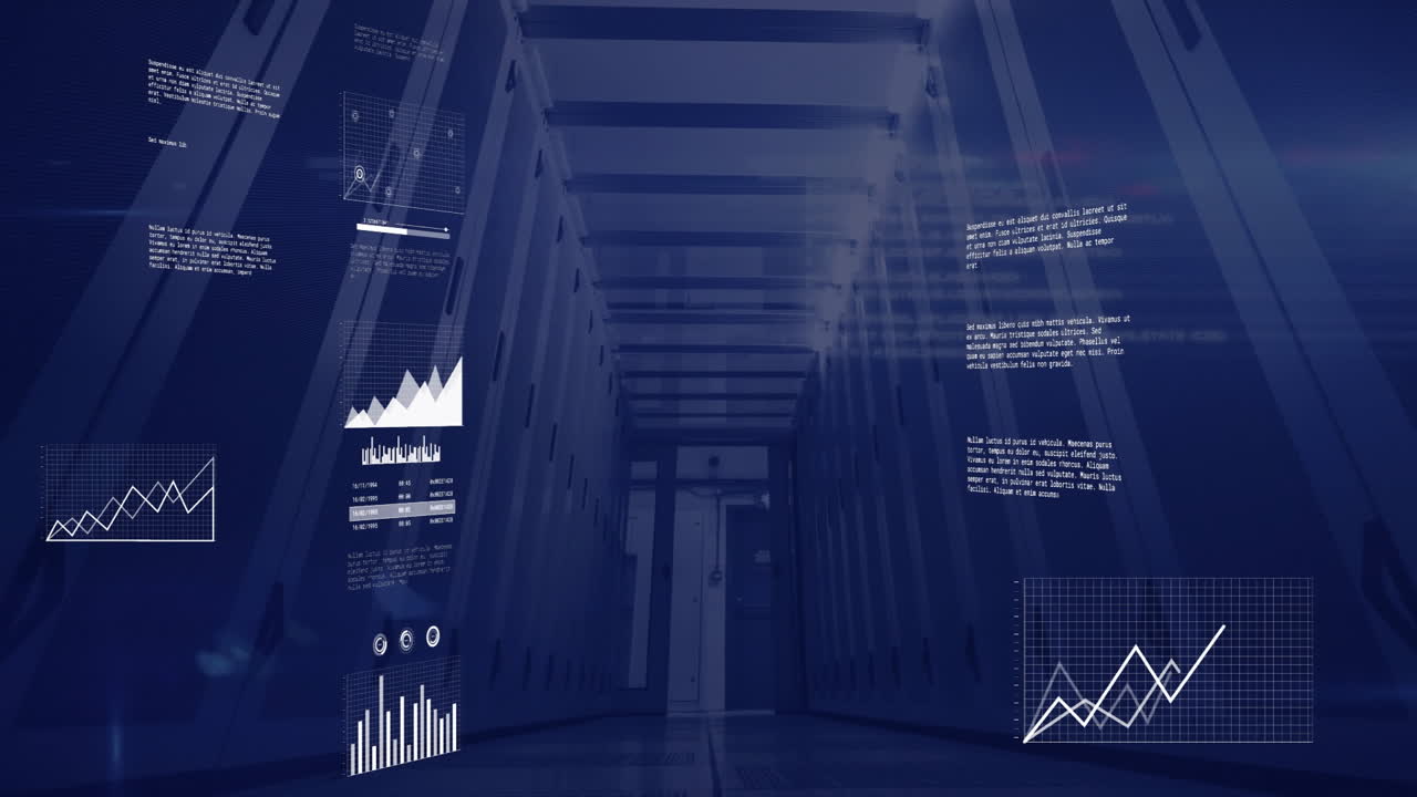 Animation of digital data processing over computer servers