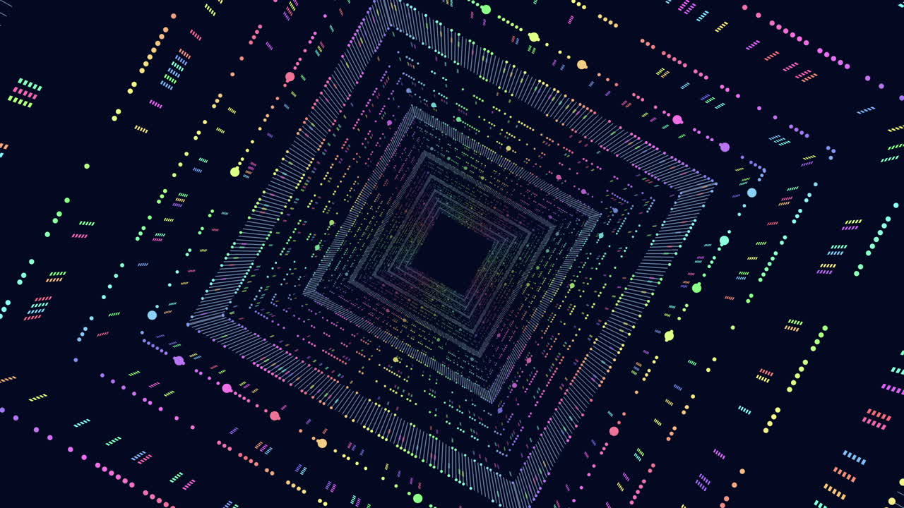 un cautivador y colorido laberinto de líneas y formas interconectadas