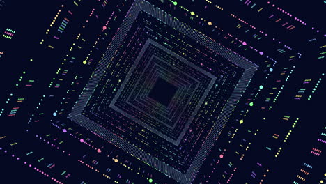 un cautivador y colorido laberinto de líneas y formas interconectadas