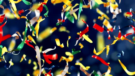 looped confetti colorful background in 4k slow motion